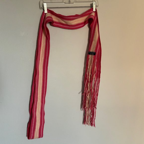 BURBERRY I Pink Lambswool Scarf - Picture 4 of 6